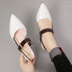 Damen Elegante Slingback-Pumps mit kantigem Absatz und modischem Riemendesign R&B