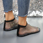 R&B | Flatsandalen mit Strass-Design