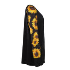 Damen Langarmshirt mit floralem Armdesign R&B