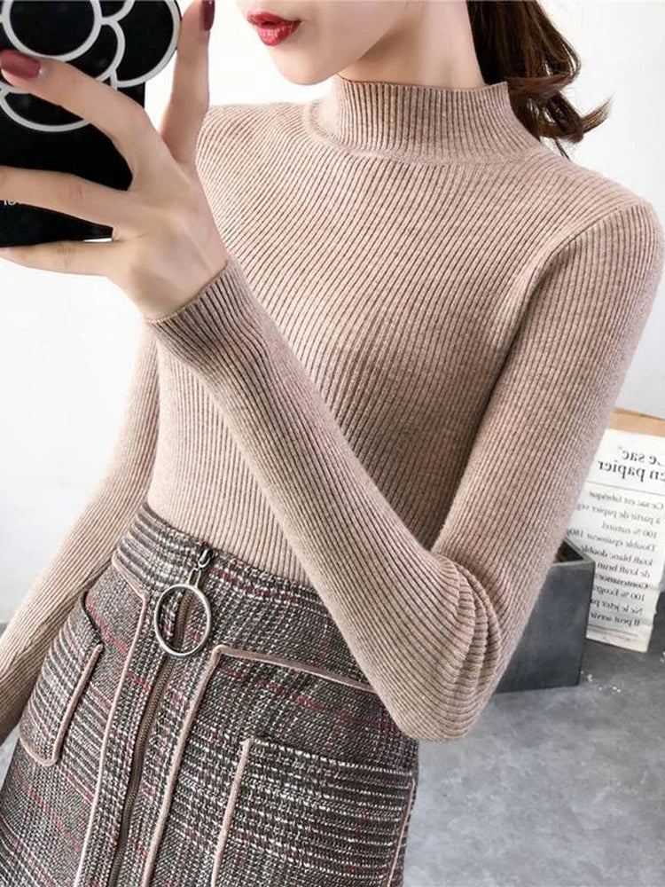 R&B | gerippter Wollpullover für Damen