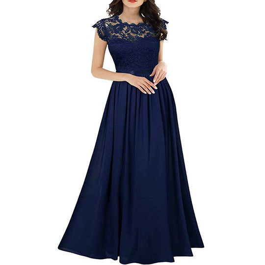 R&B | Chiffon Brautjungfernkleid mit Herz Ausschnitt, Fußlänge