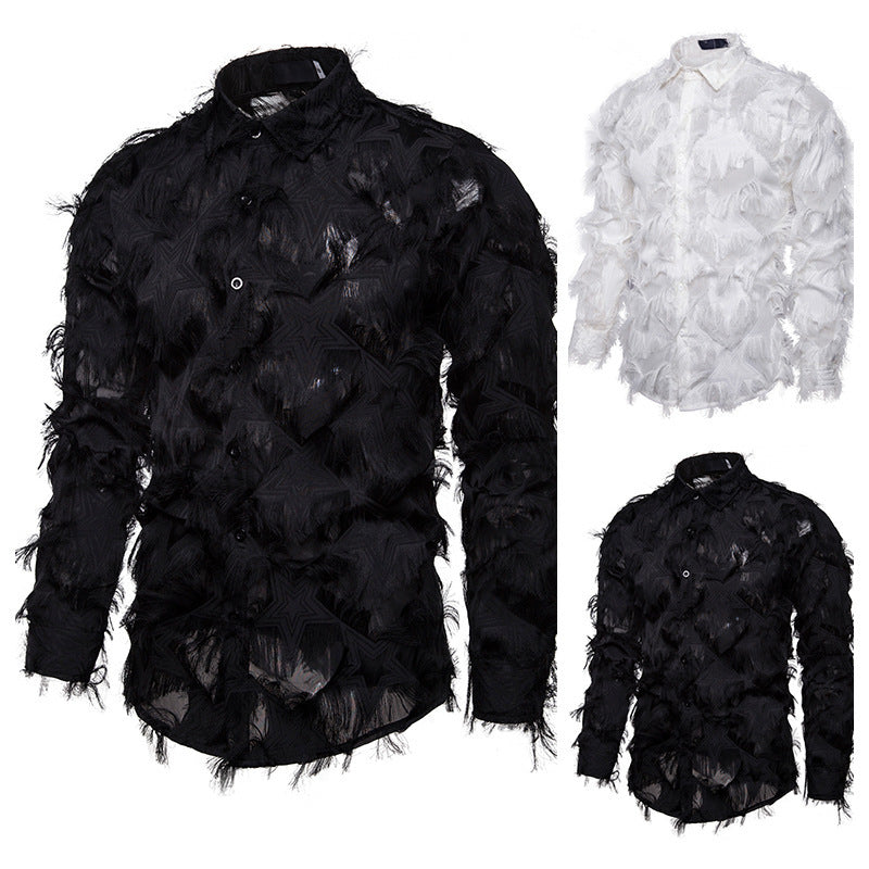 Herren Modisches Hemd mit strukturiertem Design R&B