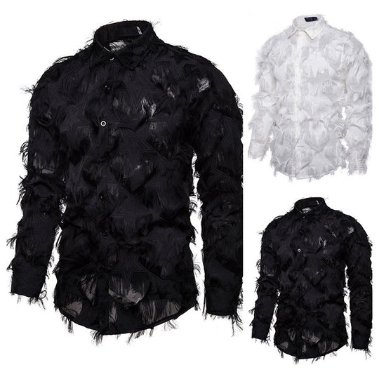 Herren Modisches Hemd mit strukturiertem Design R&B