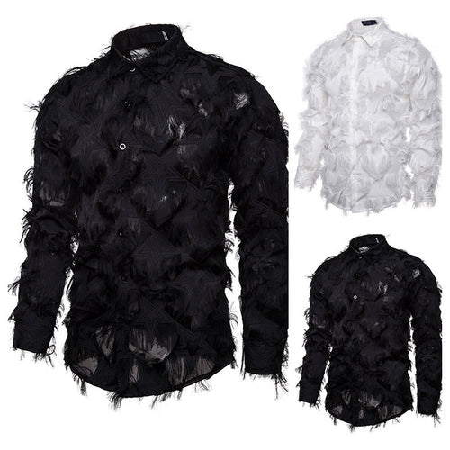 Herren Modisches Hemd mit strukturiertem Design R&B