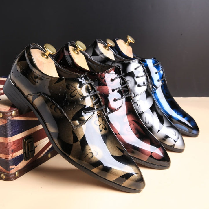 R&B | Große Herren Business Freizeitschuhe Aus Glanzleder