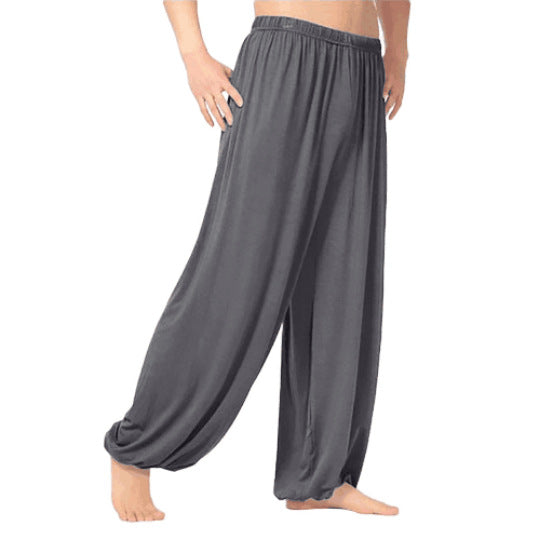 Damen luftige, weite Freizeithose mit elastischem Bund R&B