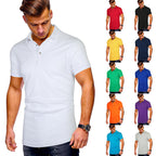 Herren Poloshirt mit hochwertigem Baumwollmix und modernem Stehkragen