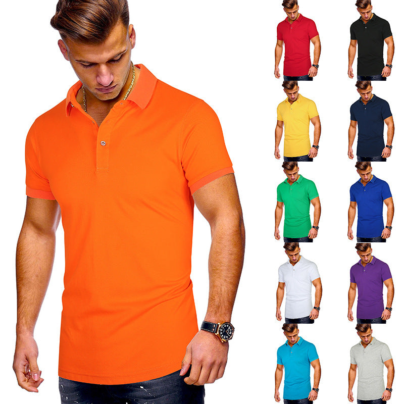 Herren Poloshirt mit hochwertigem Baumwollmix und modernem Stehkragen