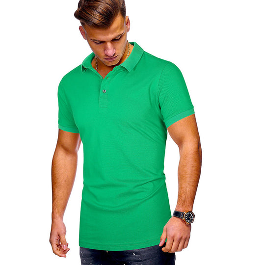 Herren Poloshirt mit hochwertigem Baumwollmix und modernem Stehkragen R&B