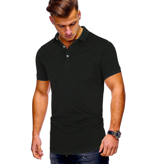 Herren Poloshirt mit hochwertigem Baumwollmix und modernem Stehkragen R&B