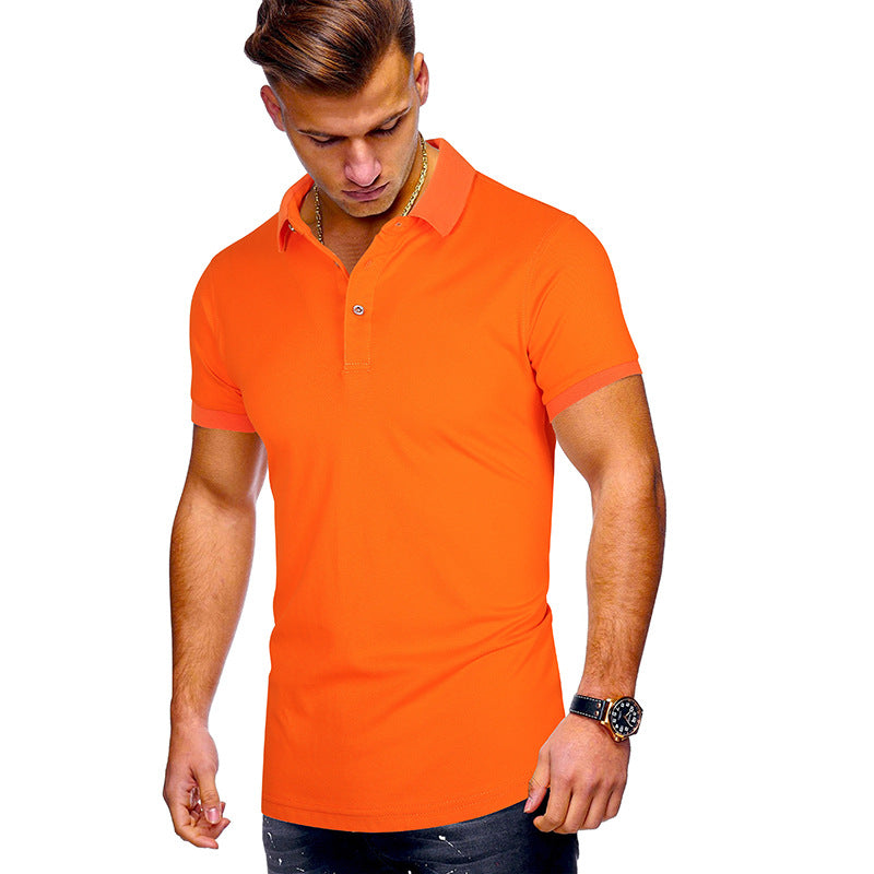 Herren Poloshirt mit hochwertigem Baumwollmix und modernem Stehkragen R&B