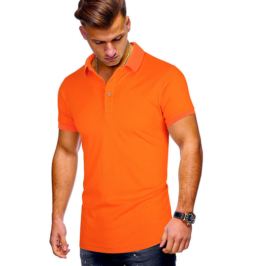 Herren Poloshirt mit hochwertigem Baumwollmix und modernem Stehkragen R&B