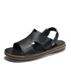 Herren Leder-Sandalen mit ergonomischer Sohle und verstellbarem Riemensystem R&B