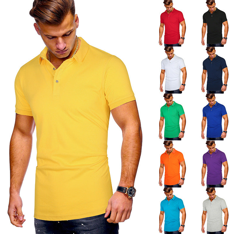 Herren Poloshirt mit hochwertigem Baumwollmix und modernem Stehkragen R&B