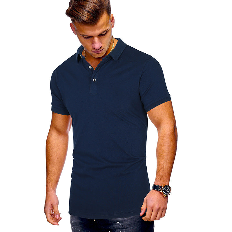 Herren Poloshirt mit hochwertigem Baumwollmix und modernem Stehkragen R&B