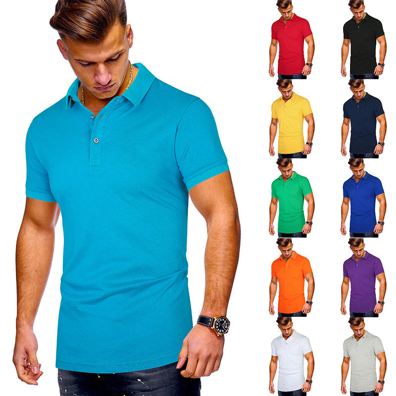 Herren Poloshirt mit hochwertigem Baumwollmix und modernem Stehkragen R&B