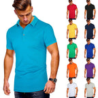 Herren Poloshirt mit hochwertigem Baumwollmix und modernem Stehkragen