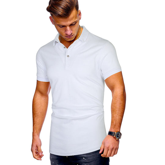 Herren Poloshirt mit hochwertigem Baumwollmix und modernem Stehkragen R&B