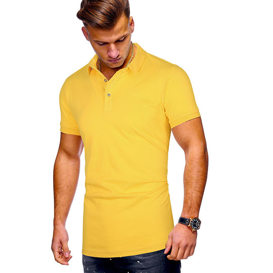 Herren Poloshirt mit hochwertigem Baumwollmix und modernem Stehkragen R&B