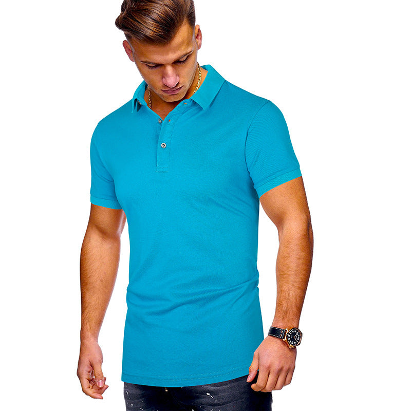 Herren Poloshirt mit hochwertigem Baumwollmix und modernem Stehkragen R&B