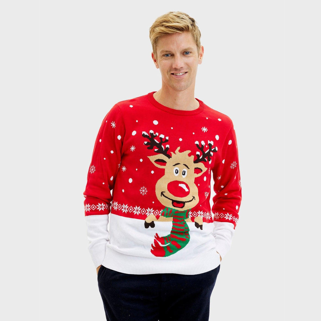 R&B | Rudolfs Weihnachts sweater rot Herren