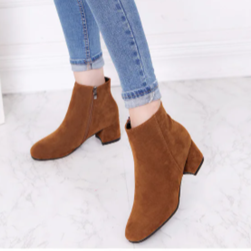 R&B | Moderne Wild Ankle Boots mit Bequemem Absatz Damen Ankle Boots