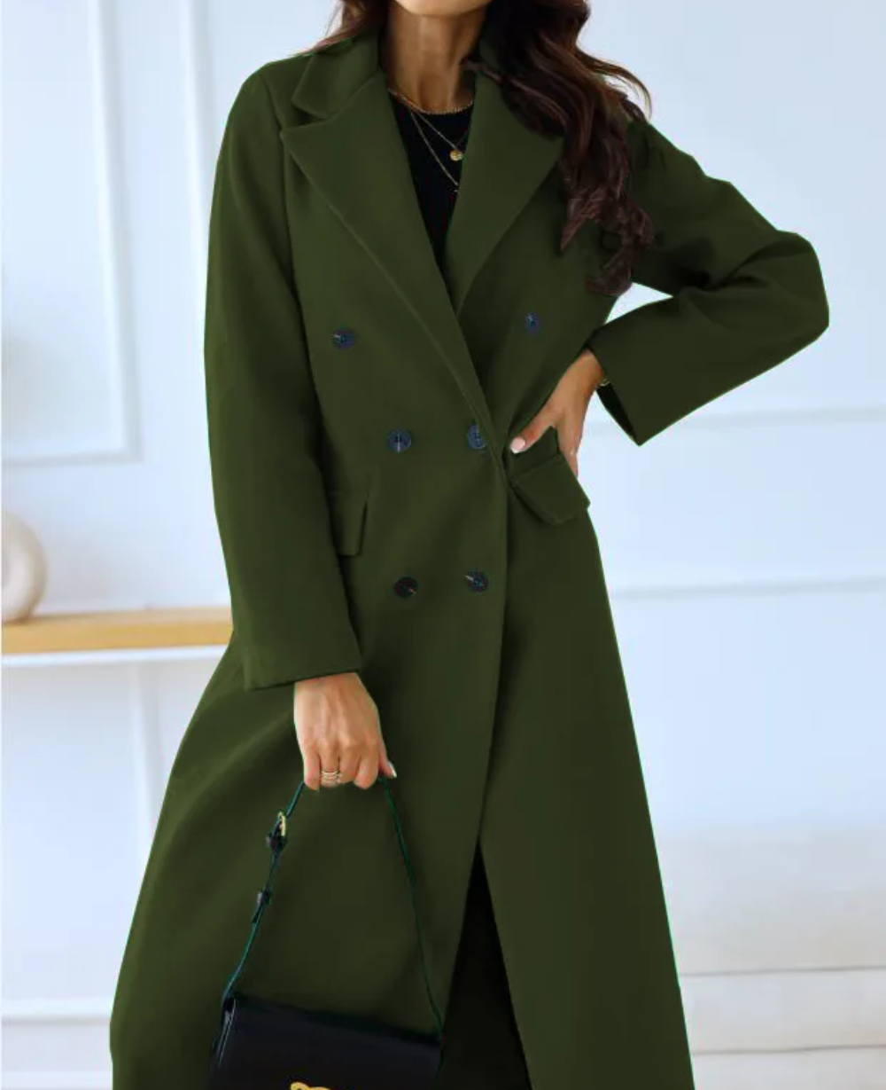 R&B | Lange Elegante Taillierte Trenchcoat Für Damen | Perfekt Für Herbst Und Winter