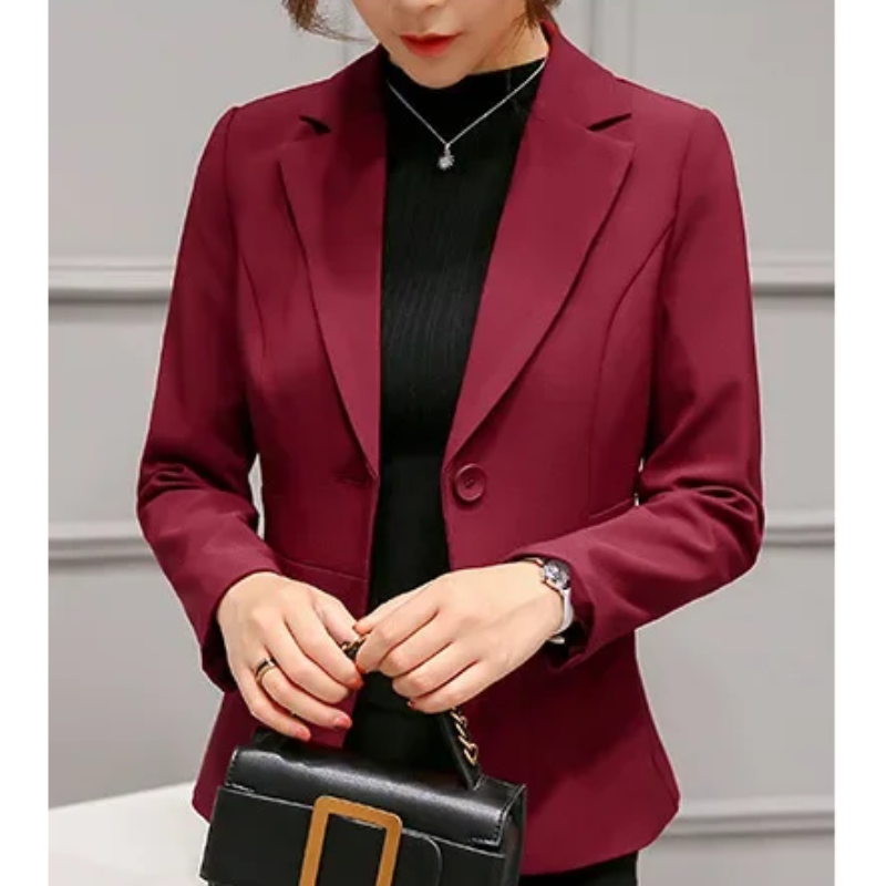 R&B | Blazer Taillierte Passform Strukturiertes Silhouette Ein Knopf Formal