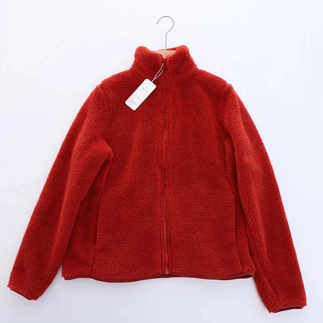 R&B | Weiche Sherpa Zip Up Hohe Kragenjacke, Fleeceweste
