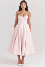 R&B | Luxuriös Ausgestellte Kleid mit Spaghettiträgern für Frauen Hochzeit, Braut und Fest Kasana