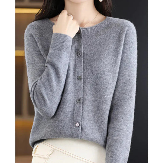 R&B - O-Ausschnitt Cardigan Pullover