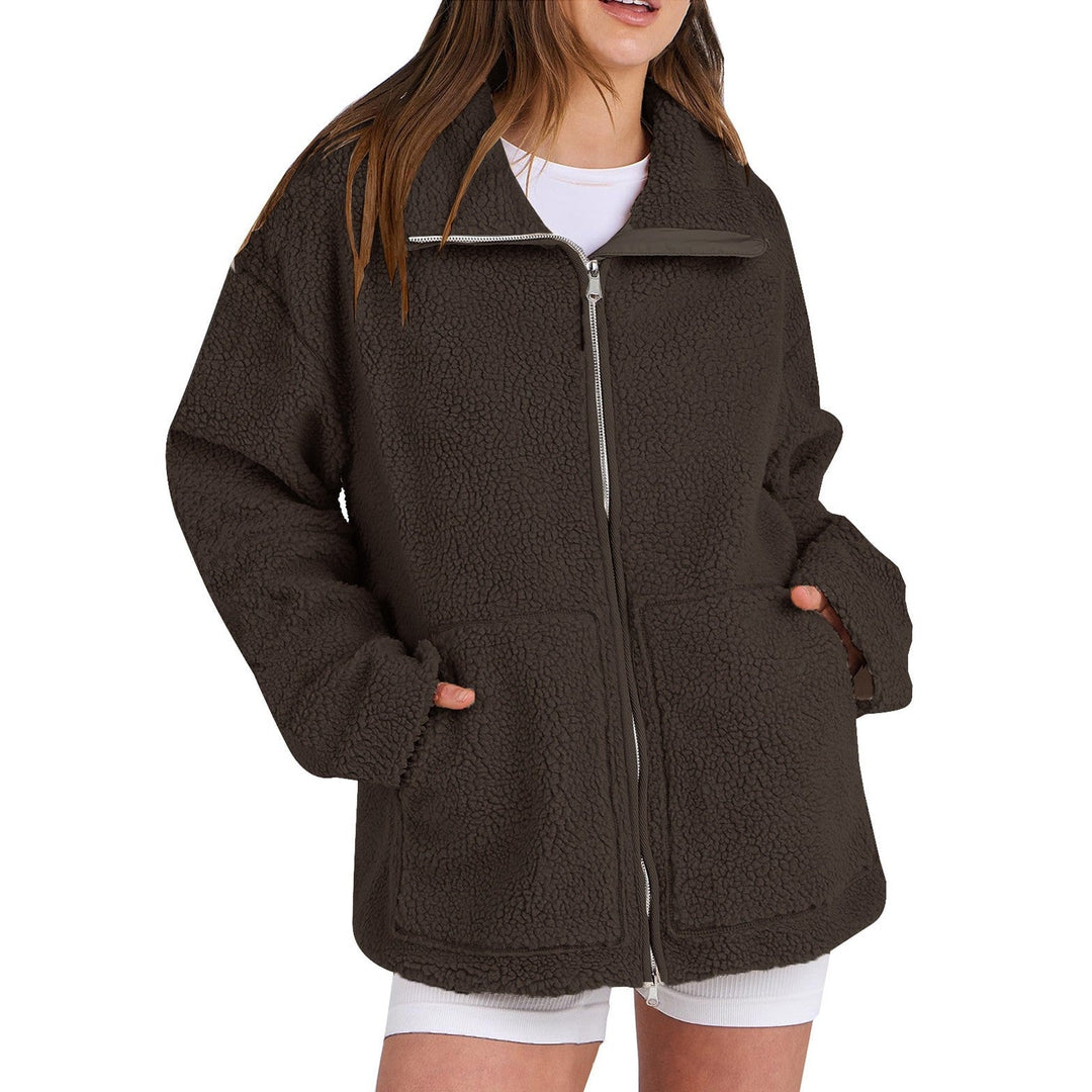 R&B | Locker Wollmantel mit Rollkragen für Damen