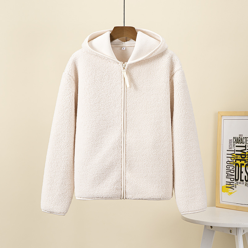 R&B | Kapuzenjacke mit Reißverschluss und Weichem Sherpa Stoff, Fleece Weste