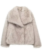 R&B | Fur Coat Damen Reguläre Passform Belle Couture Fp 22 Essentielle Eleganz