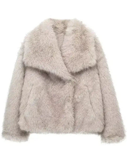 R&B | Fur Coat Damen Reguläre Passform Belle Couture Fp 22 Essentielle Eleganz