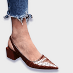 Premium Synthetikleder Orthopädische Pumps R&B