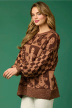 R&B | Zuckerstangen-Weihnachtsnadeln & LR&Bkuchenmann Strickpullover