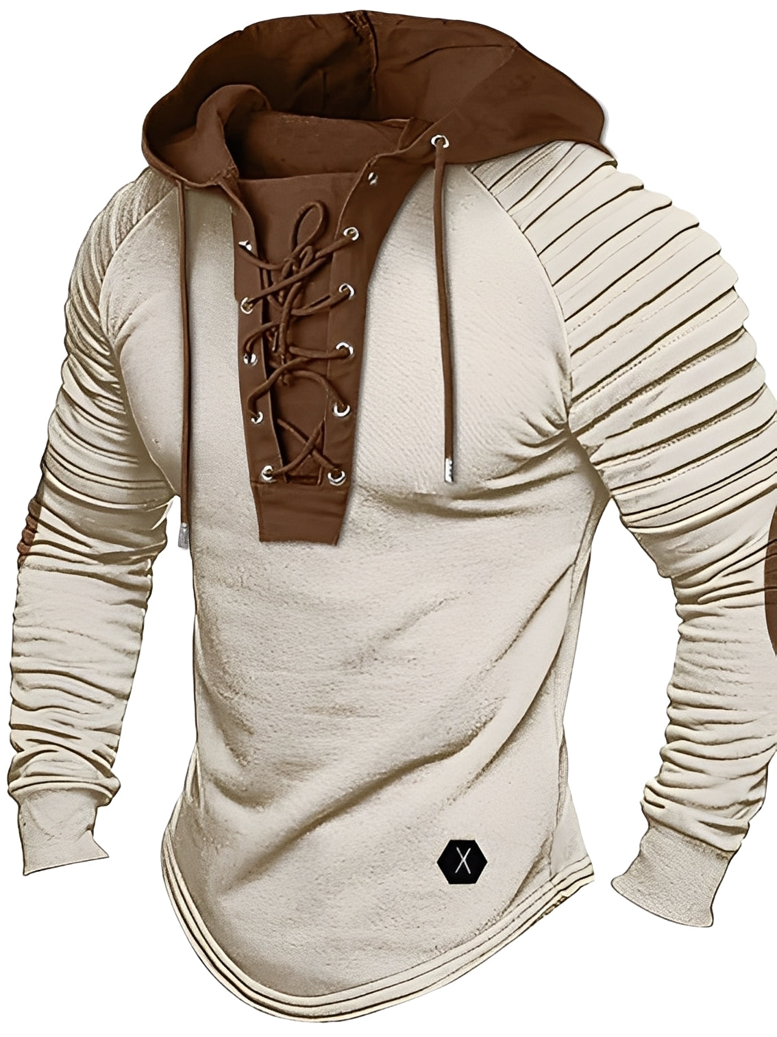 R&B | Legerer Strickpullover mit Kapuze für Herren