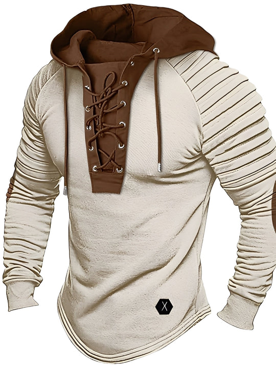 R&B | Legerer Strickpullover mit Kapuze für Herren