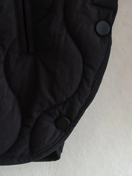 R&B | Elegante Langarm-Steppjacke mit Ein-Knopf-Verschluss Ideal für Herbst/Winter