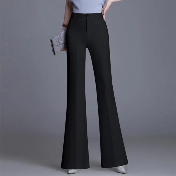 R&B | Elegante Enganliegende Hohe Taille Flared Hosen