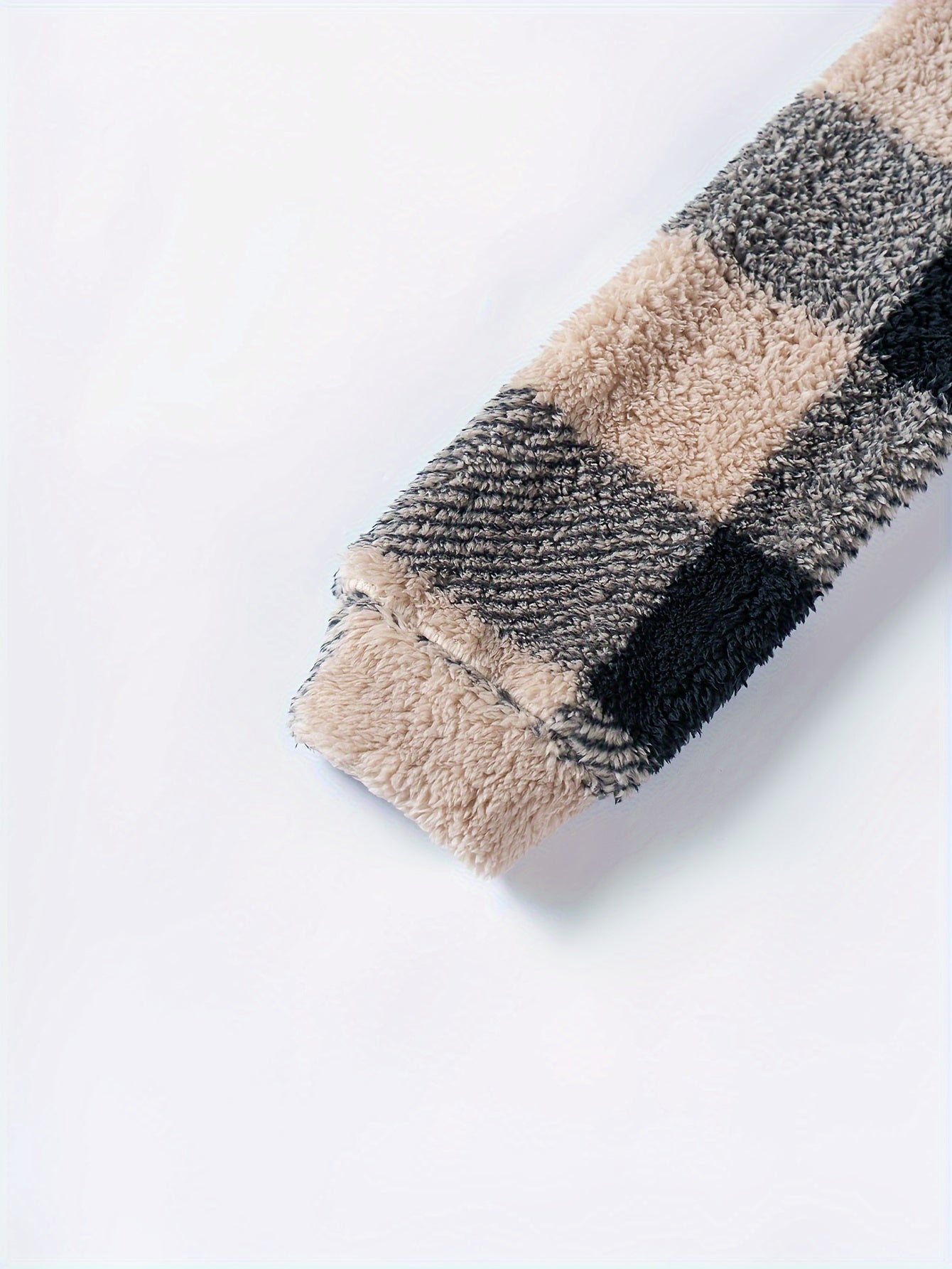 R&B | Karierte Jacke Aus Weichem Material Polyester Bequem und Stilvoll