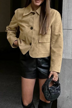 R&B | Freizeitjacke mit Durchgeknöpftem Hemdkragen