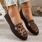 Bequeme Damen-Slipper mit wildem Leopardenprint R&B R&B