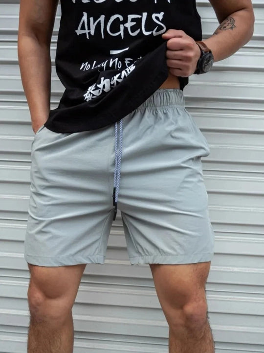 R&B | Atmungsaktive, Einfarbige Badeshorts für Männer mit Kordel