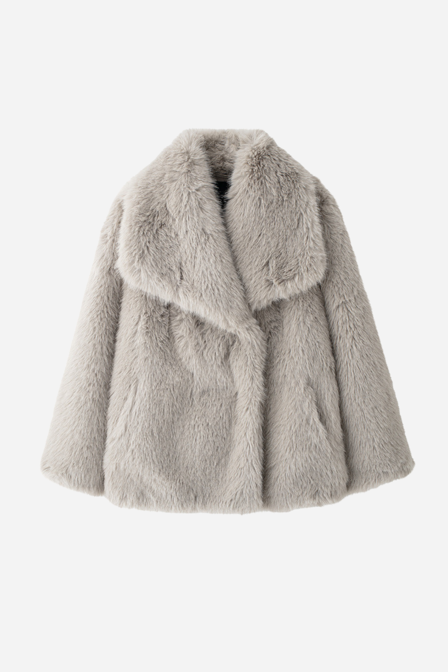 R&B | Faux-Fur-Schalkragenjacke