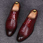 Elegante Leder Herren Schnürschuhe R&B