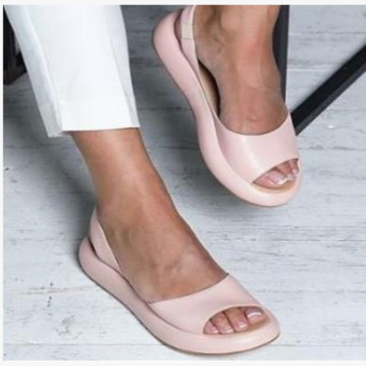 Damen nan Slingback-Pantolette mit ergonomischem Memory-Fußbett und leichter Plateausohle R&B