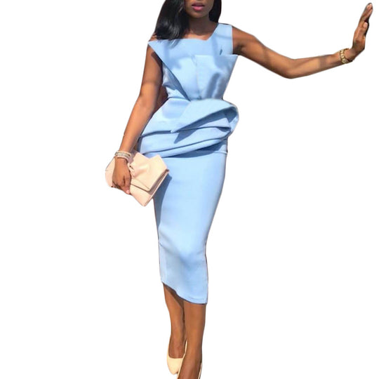 Damen Etuikleid mit elegantem Drapierungsdesign R&B