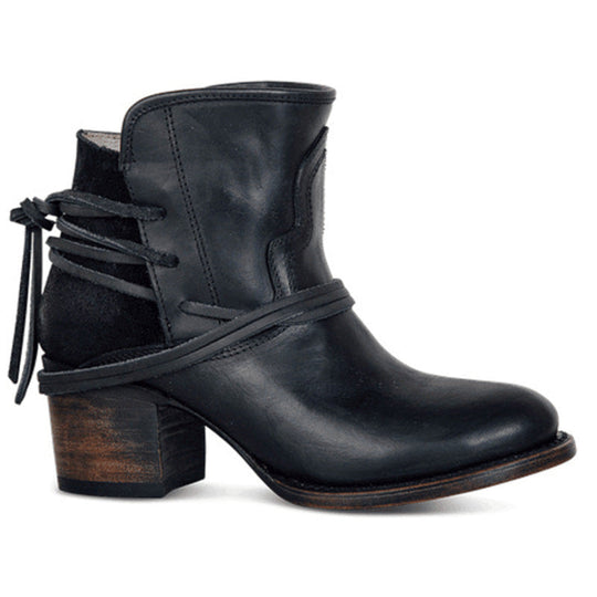 Elegante Leder Damen Stiefeletten R&B